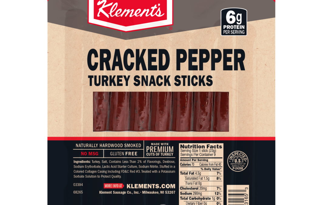 7.2 OZ Cracked Pepper Turkey Snack Sticks