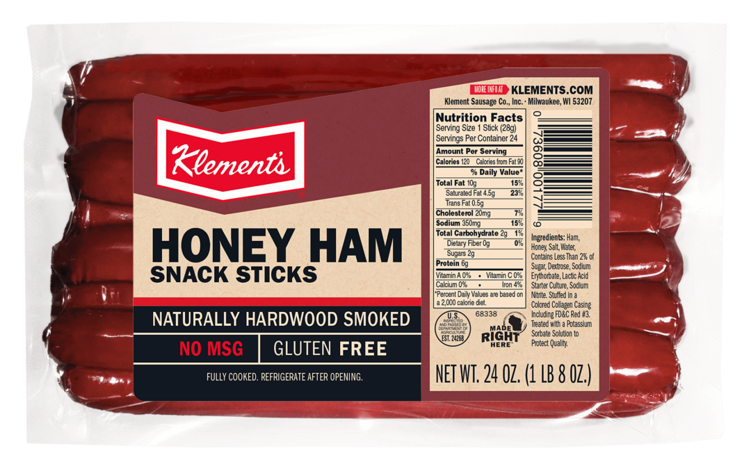 24 OZ Honey Ham Snack Sticks