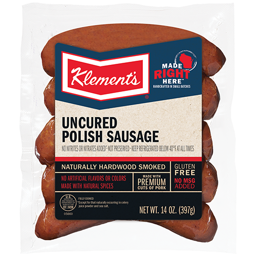 Klement's Bratwurst Italian Sausage Lite 1997 Original Ad 8 x 11" 
