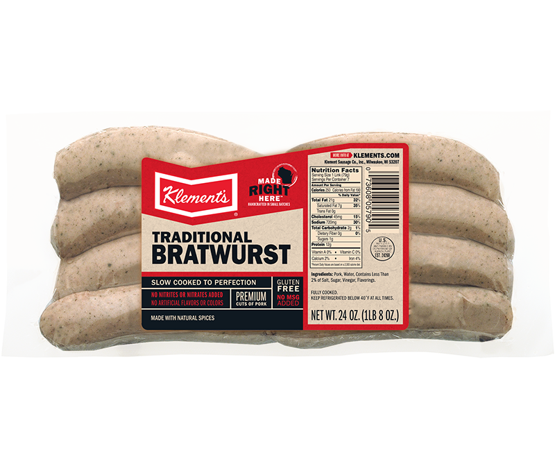 24 OZ Traditional Bratwurst