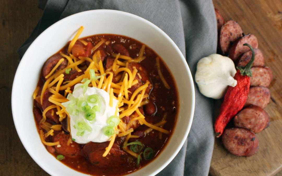 SPICY CHILI WITH ITALIAN SAUSAGE