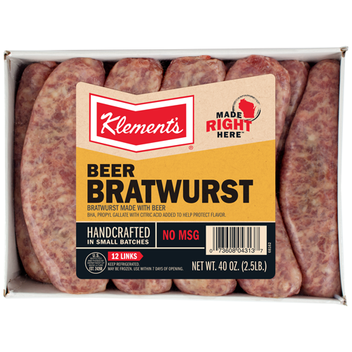 2.5 LB Beer Bratwurst
