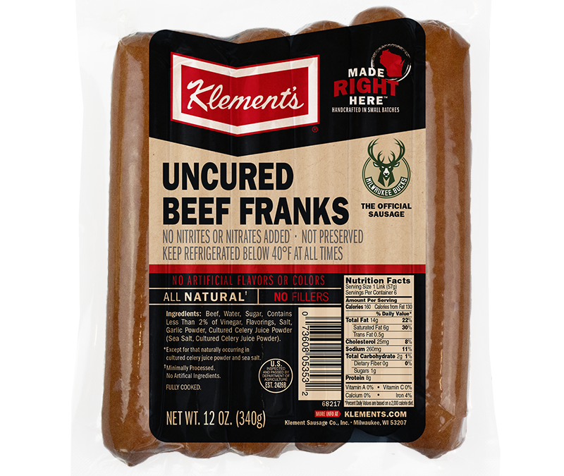 NEW! 12oz Uncured Beef Franks